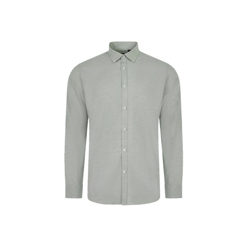 VL PRITHVI MAN. Camisa Oxford (180 g/m²) para homem em algodão (50%), poliéster (45%) e elastano (5%)