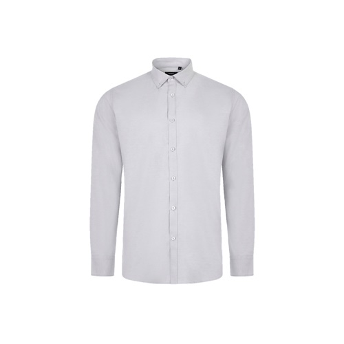 VL PRITHVI MAN. Camisa Oxford (180 g/m²) para homem em algodão (50%), poliéster (45%) e elastano (5%)