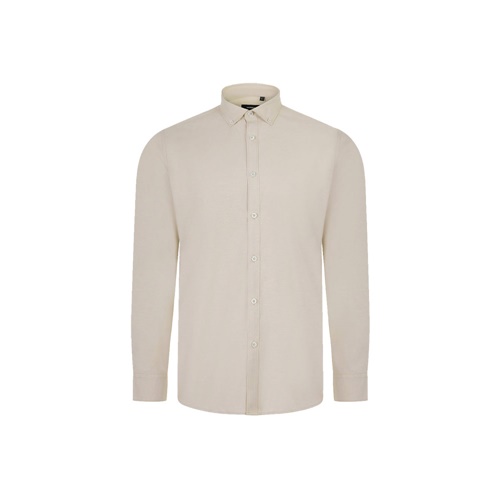 VL PRITHVI MAN. Camisa Oxford (180 g/m²) para homem em algodão (50%), poliéster (45%) e elastano (5%)