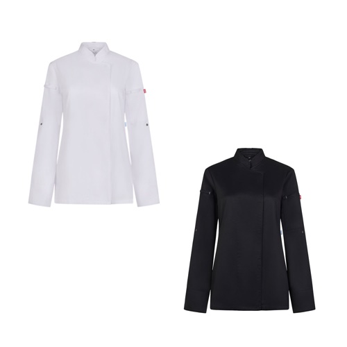 VL THOTH. Jaleca de cozinha (190 g/m²) para mulher, em algodão (35%) e poliéster reciclado (65%)