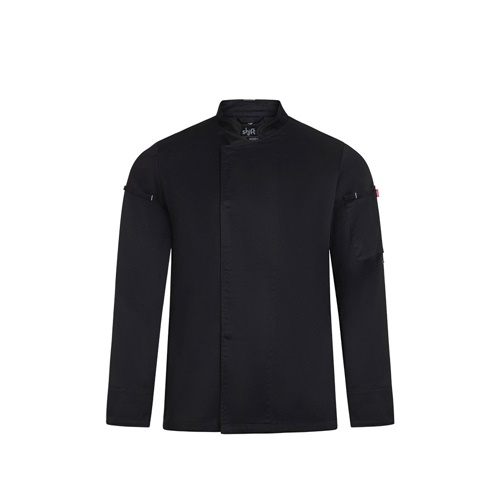 VL AGNI. Jaleca de cozinha (190 g/m²) unisexo, em algodão (35%) e poliéster reciclado (65%)