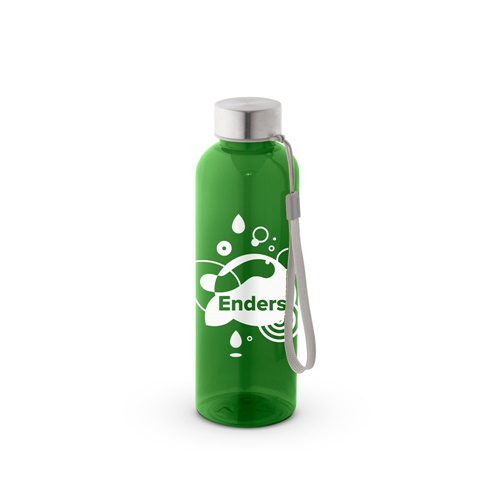 ENDERS M. Garrafa em PET reciclado (100% rPET) com acabamento translúcido brilhante 600 mL