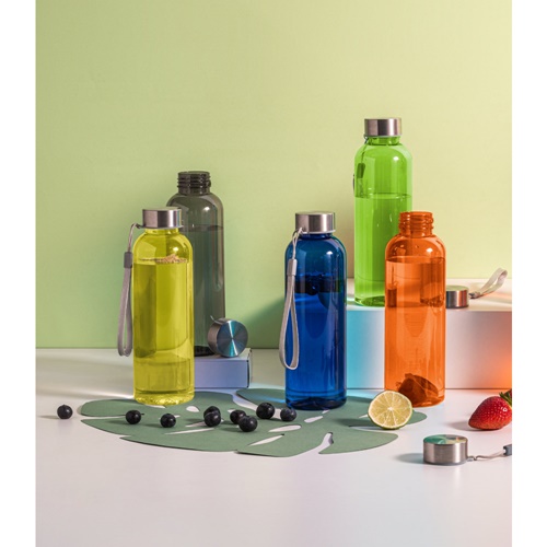 ENDERS M. Garrafa em PET reciclado (100% rPET) com acabamento translúcido brilhante 600 mL