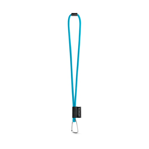 75089. SET Lanyard TUBE Long (Ø 7 mm) com Mosquetão D-shape 55 mm e Fecho de segurança Ø 7 mm