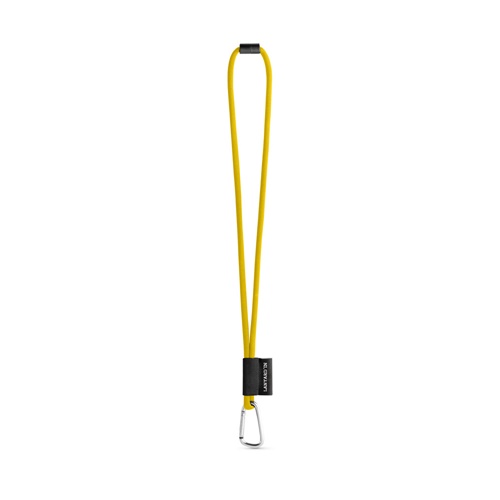 75089. SET Lanyard TUBE Long (Ø 7 mm) com Mosquetão D-shape 55 mm e Fecho de segurança Ø 7 mm