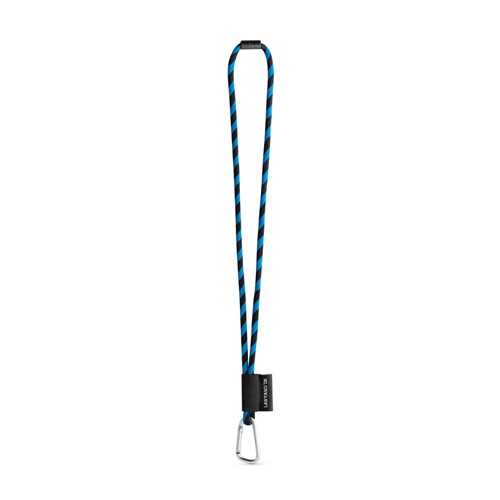 75089. SET Lanyard TUBE Long (Ø 7 mm) com Mosquetão D-shape 55 mm e Fecho de segurança Ø 7 mm