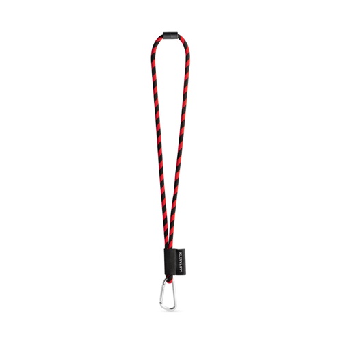 75089. SET Lanyard TUBE Long (Ø 7 mm) com Mosquetão D-shape 55 mm e Fecho de segurança Ø 7 mm