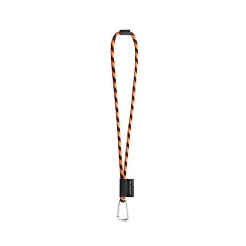 75089. SET Lanyard TUBE Long (Ø 7 mm) com Mosquetão D-shape 55 mm e Fecho de segurança Ø 7 mm