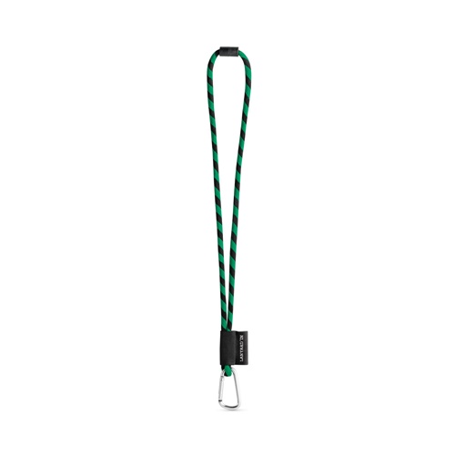 75089. SET Lanyard TUBE Long (Ø 7 mm) com Mosquetão D-shape 55 mm e Fecho de segurança Ø 7 mm