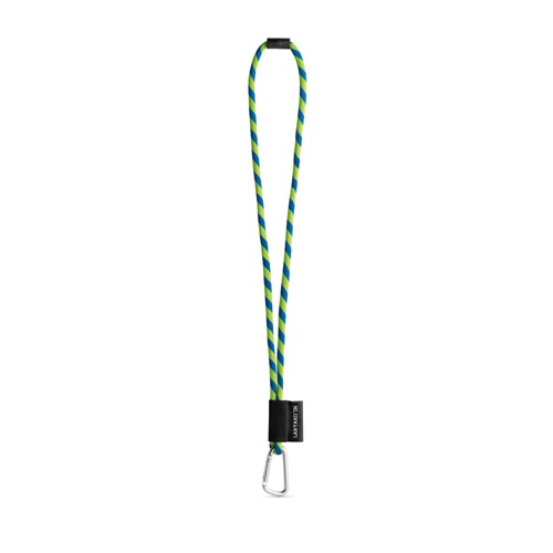 75089. SET Lanyard TUBE Long (Ø 7 mm) com Mosquetão D-shape 55 mm e Fecho de segurança Ø 7 mm