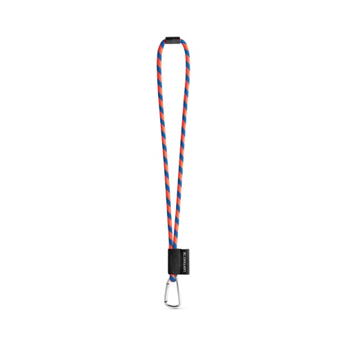 75089. SET Lanyard TUBE Long (Ø 7 mm) com Mosquetão D-shape 55 mm e Fecho de segurança Ø 7 mm
