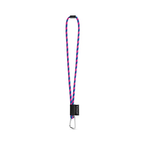 75089. SET Lanyard TUBE Long (Ø 7 mm) com Mosquetão D-shape 55 mm e Fecho de segurança Ø 7 mm