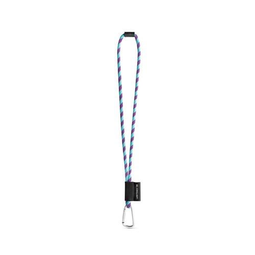 75089. SET Lanyard TUBE Long (Ø 7 mm) com Mosquetão D-shape 55 mm e Fecho de segurança Ø 7 mm