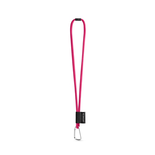 SET Lanyard TUBE Long (Ø 7 mm) com Mosquetão D-Shape 55 mm e Fecho de segurança Ø 7 mm