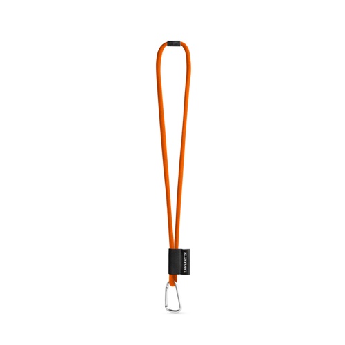 SET Lanyard TUBE Long (Ø 7 mm) com Mosquetão D-Shape 55 mm e Fecho de segurança Ø 7 mm