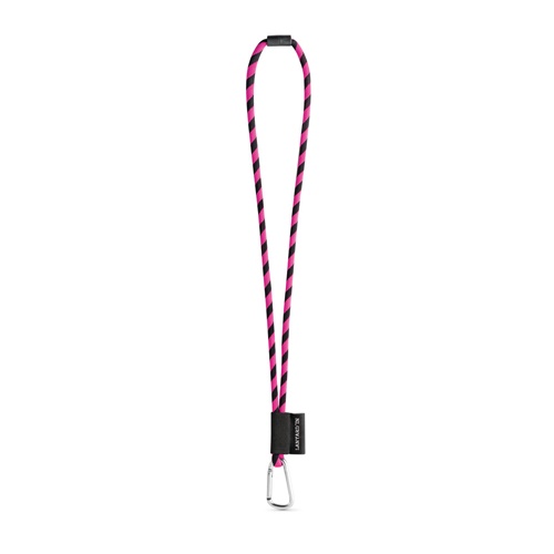 SET Lanyard TUBE Long (Ø 7 mm) com Mosquetão D-Shape 55 mm e Fecho de segurança Ø 7 mm