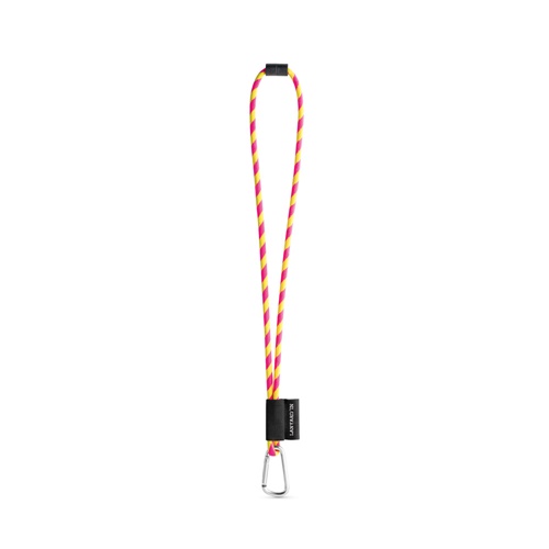 SET Lanyard TUBE Long (Ø 7 mm) com Mosquetão D-Shape 55 mm e Fecho de segurança Ø 7 mm