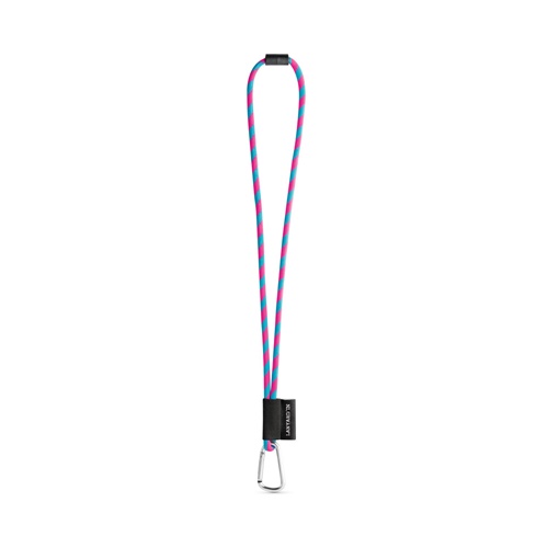SET Lanyard TUBE Long (Ø 7 mm) com Mosquetão D-Shape 55 mm e Fecho de segurança Ø 7 mm
