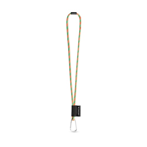 SET Lanyard TUBE Long (Ø 7 mm) com Mosquetão D-Shape 55 mm e Fecho de segurança Ø 7 mm