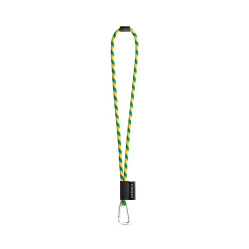 SET Lanyard TUBE Long (Ø 7 mm) com Mosquetão D-Shape 55 mm e Fecho de segurança Ø 7 mm