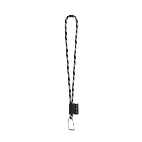 SET Lanyard TUBE Long (Ø 7 mm) com Mosquetão D-Shape 55 mm e Fecho de segurança Ø 7 mm