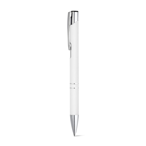 BETA SOFT. Esferográfica em alumínio e acabamento em borracha