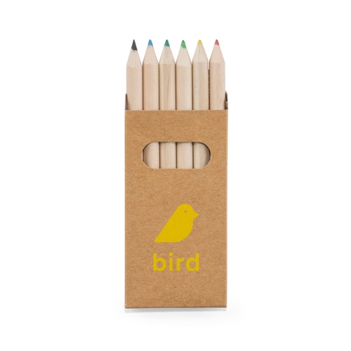 BIRD. Caixa com 6 lápis de cor