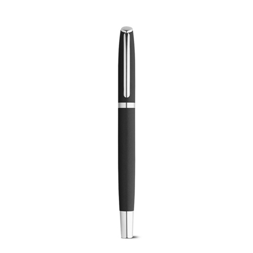 RE-LANDO-SET. Conjunto de roller e esferográfica com corpo em alumínio reciclado (100% rAL)