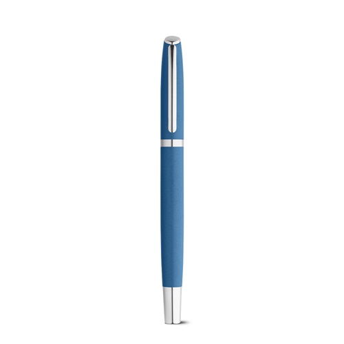 RE-LANDO-SET. Conjunto de roller e esferográfica com corpo em alumínio reciclado (100% rAL)