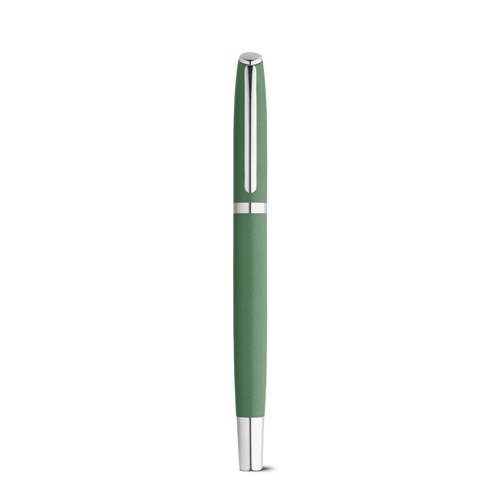 RE-LANDO-SET. Conjunto de roller e esferográfica com corpo em alumínio reciclado (100% rAL)