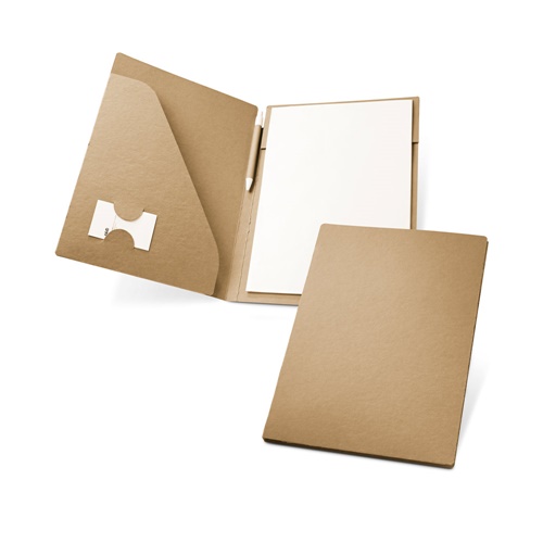 POE. Pasta porta-documentos A4 em papel 100% reciclado (450 g/m²)