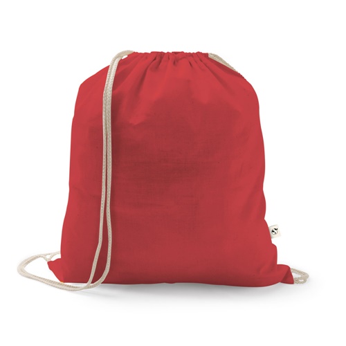 ISTANBUL. Saco tipo mochila em algodão reciclado (70%) e poliéster (30% rPET) (150 g/m²)