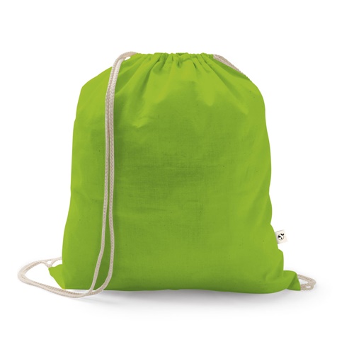 ISTANBUL. Saco tipo mochila em algodão reciclado (70%) e poliéster (30% rPET) (150 g/m²)