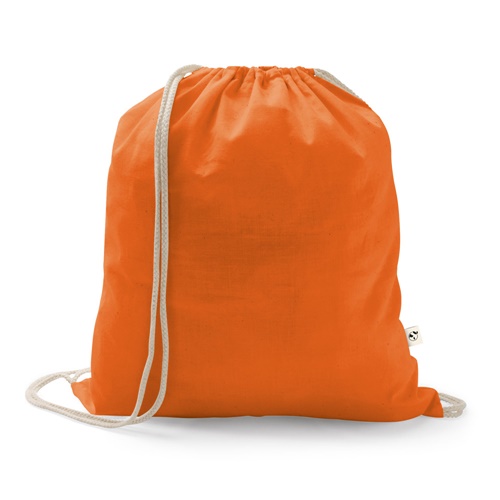 ISTANBUL. Saco tipo mochila em algodão reciclado (70%) e poliéster (30% rPET) (150 g/m²)