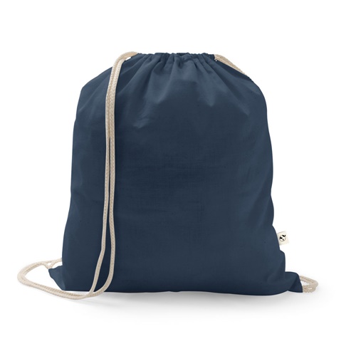 ISTANBUL. Saco tipo mochila em algodão reciclado (70%) e poliéster (30% rPET) (150 g/m²)