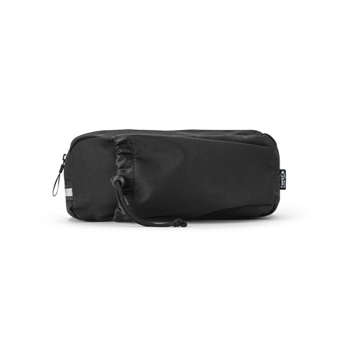 DELFOS POUCH. Bolsa de cintura em poliéster reciclado 300D e poliéster reciclado 600D com elementos refletores