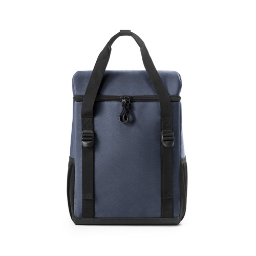 ROMA L. Mochila térmica almofadada em poliéster reciclado 600D ripstop 16 L