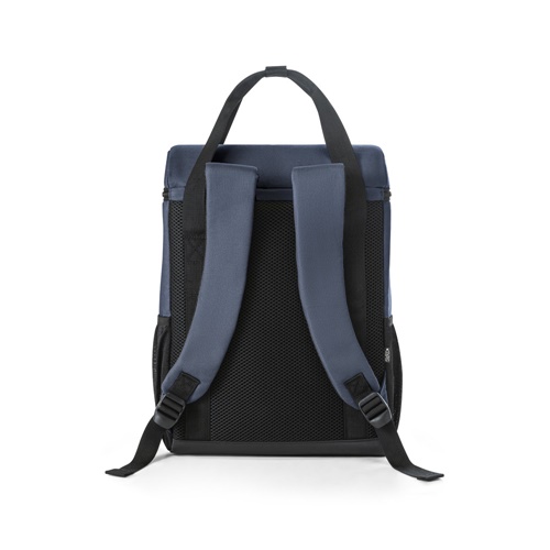 ROMA L. Mochila térmica almofadada em poliéster reciclado 600D ripstop 16 L