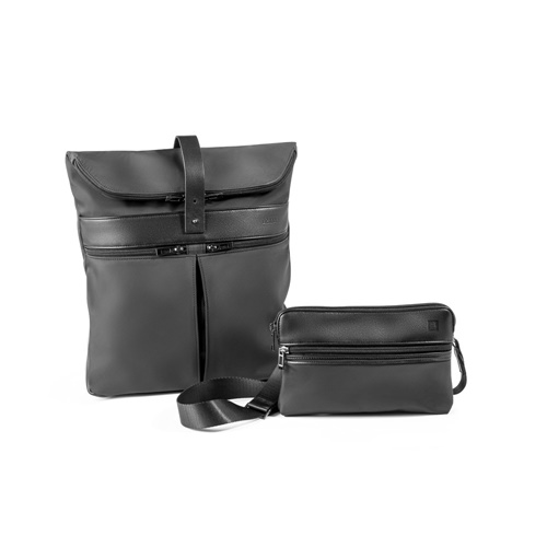 ROVER BACKPACK. Mochila em microfibra e PU