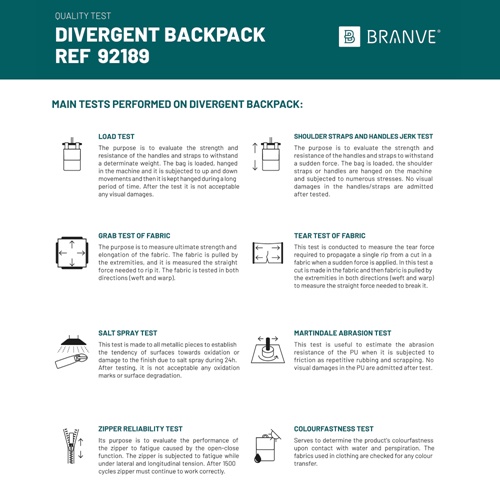 DIVERGENT BACKPACK I. Mochila para portátil até 15'6'' em ganga e PU