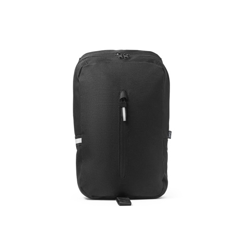 DELFOS. Mochila a tiracolo em poliéster reciclado 300D e poliéster reciclado 600D, com forro em poliéster reciclado 210D