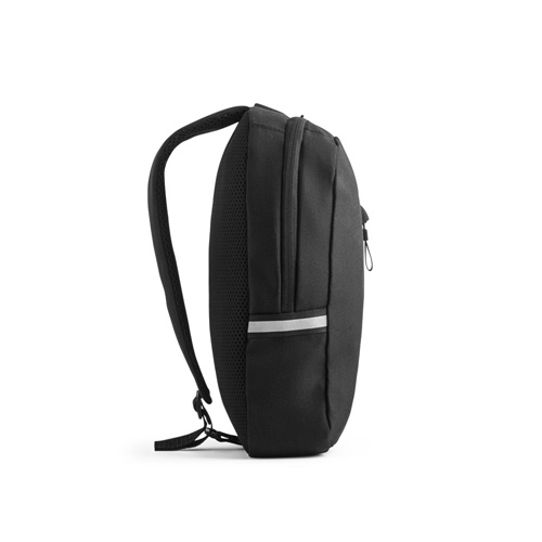 DELFOS. Mochila a tiracolo em poliéster reciclado 300D e poliéster reciclado 600D, com forro em poliéster reciclado 210D