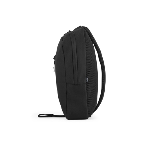DELFOS. Mochila a tiracolo em poliéster reciclado 300D e poliéster reciclado 600D, com forro em poliéster reciclado 210D