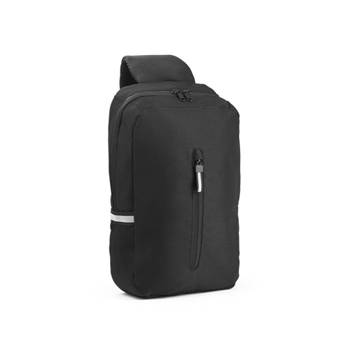 DELFOS. Mochila a tiracolo em poliéster reciclado 300D e poliéster reciclado 600D, com forro em poliéster reciclado 210D
