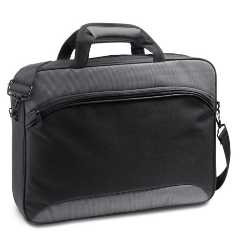SANTANA. Pasta para computador portátil 15.6'' em 600D 2Tone e 300D poliéster