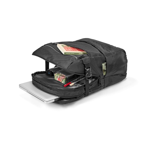 ZIPPERS BPACK. Mochila para portátil 15'6'' em 840D jacquard e poliéster 300D