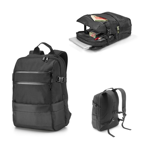 ZIPPERS BPACK. Mochila para portátil 15'6'' em 840D jacquard e poliéster 300D