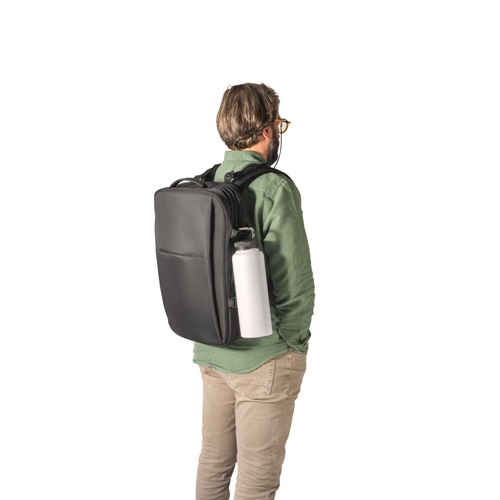 DALLAS. Mochila de viagem em poliéster reciclado 600D de alta densidade para computador portátil 17'3"