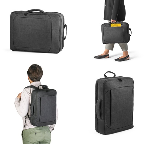 ALEXANDRIA. Mochila 2 em 1 em poliéster 600D para portátil 15'6"