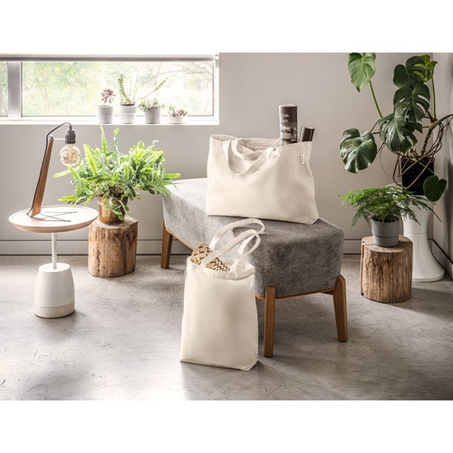 PARMA. Saco em algodão (50%), algodão reciclado (30%) e poliéster (20% rPET) (280 g/m²)